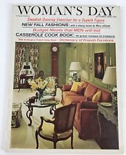 Vintage Woman's Day Magazine October 1965 Dictionary French Furniture Fashion picture