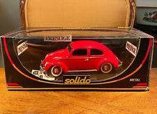 Vtg Solido Prestige Volkswagen Beetle Red Model Car 1/18 Scale picture
