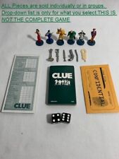 U-PICK 2002 Clue board game tokens cards weapons envelope detective sheet picture