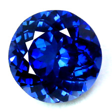 45 Ct+ Natural Round Cut Huge Blue Ceylon Sapphire GIE Certified Loose Gemstone picture