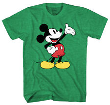 Disney Mickey Mouse Wave Men's Green Heather T-Shirt picture