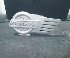 Vintage Studebaker Flying Wheel Mascot Radiator Hood Ornament Brass Metal Repro picture