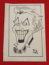 Bob Kane Drawing on paper (Handmade) signed and stamped mixed media. picture