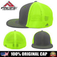 Pacific Headwear ORIGINAL Blend D-Series Trucker Mesh Flexfit Cap Hat 4D5 NEW picture