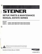 STEINER 218ES 18HP and 226ES 26HP ESTATE SERIES (see Desc.) and PARTS  MANUAL picture