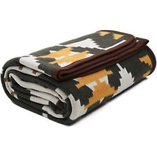 Merino Wool Blend Camp Blanket, Warm Thick Washable Large Outdoor Camping picture