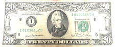 $20 Old Style 1981 - Minneapolis FRB - Fancy Serial Number 01236857 picture