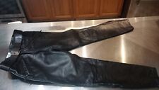 1960's NOS LANGLITZ  MOTORCYCLE BREECHES PORTLAND OR  Black/White w/Belt Superb picture