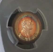 1970-S LINCOLN CENT 1C PCGS PR66RB DCAM Rainbow Toning-Toning #104010-02 picture