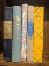 Lot of 5 Vintage 1943 - 1968 Historical Fiction Hardcovers in Various Conditions picture