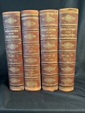 ANTIQUE 1897 UNIVERSAL DICTIONARY OF THE ENGLISH LANGUAGE 4 Volumes Collier RARE picture