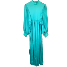 Vintage 1960s Kayser Blouson Drapey Bright Blue Full Circle Dress Bust 19