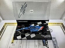 Alpine F1 A521 Qatar GP 2021 Scale Model, Signed By Fernando Alonso with COA picture