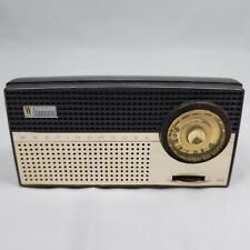 Vintage Westinghouse H65IP6 Black And Tan Transistor Radio picture