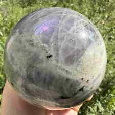 850g Natural Labradorite Quartz Sphere Crystal polished Ball Energy Healing Gem  picture