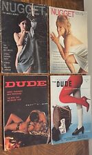Lot of 4 1950s Vintage Girlie Men’s Pin Up Magazines picture