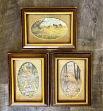 Beautiful Set Of 3 Vintage Landscape Scenery Pictures Signed By Jenkins, Artist picture