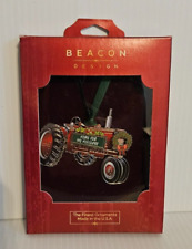 Beacon Design by Chem Art Christmas Ornament Holiday Tractor 62665 picture