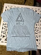 alt-J Band T Shirt Blue Vintage 2013 Tour Dates NEW Size MED Triangle SHIPS FREE picture