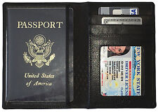 Leather RFID Passport Wallet Holder picture