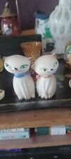 2 Of Vintage 1958 Holt Howard Cozy Kitten S&P Shakers Blue And PINK MCM 5.25” picture