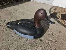 Painted Solid Wooden Duck Hunting Decoy Vintage  picture