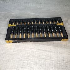 Vintage Chinese Wooden Abacus Lotus Flower Brand 13 Rods 91 beads picture