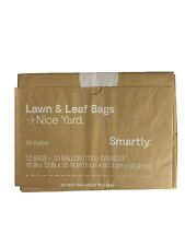Smartly Paper Lawn Leaf Yard Bags 30 Gallon Recyclable Eco Friendly 12 Count picture