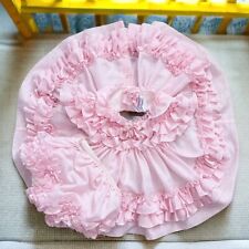 Vintage Marthas Miniatures Baby Girl Pink Ruffle Circle Dress Size 12 Months picture