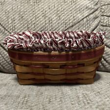 1994 Valentines Longaberger Sweetheart Basket Be Mine With Liner & Protector EUC picture
