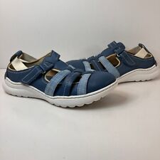 Clarks Collection Teagan Step Blue Leather Sandals Women's Size 10M Comfortable picture