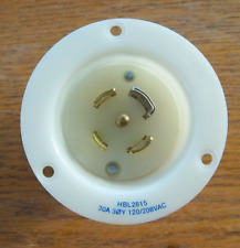 Hubbell HBL2815 30 Amp 120/208 Volt 3 Ø L21-30P Flanged Inlet 2815 picture