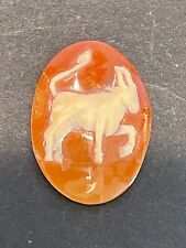 Antique Hand Carved Shell Cameo of Cor or Goat picture