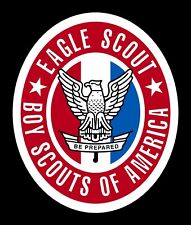 Fully Reflective Eagle Scout Badge Car Window Decal Multiple Sizes Boy Scouts picture