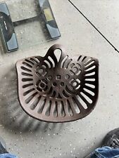 Antique fancy cut out Cast Iron Tractor Seat picture