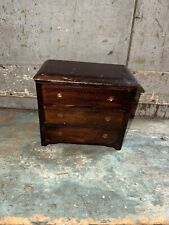 Antique Miniature Salesman Sample Size Doll Chest Of Drawers picture