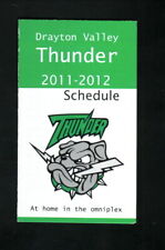Drayton Valley Thunder--2011-12 Pocket Schedule--Servus Credit Union--AJHL picture