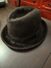 Vintage Borsalino Fedora Hat 6 Brown Fur picture
