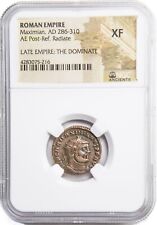 NGC XF Antoninianus of Maximian (AD286-310) NGC Ancients Certified Roman Bronze picture