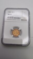1903 $2.5 Gold Liberty Head Quarter Eagle NGC MS 61 picture
