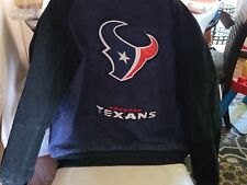 Official Licensed Houston Texans Leather Suede jacket mens medium picture
