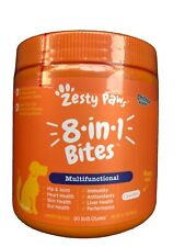 NEW Zesty Paws 8-in-1 Multivitamin Chews Soft Bites Chicken Flavor 90 ct 02/2025 picture