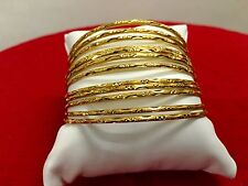 Indian Bollywood Ethnic 12PC Gold Plated Jewelry Fashion Bangles Bracelets Set  picture