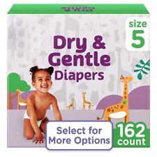 Dry & Gentle Diapers Size 7, Wetness Indicators, 120 Count picture