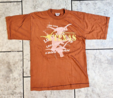 Expressions Texas Lone Horn Orange Single Stitch Large Mens T Shirt Lone Star picture