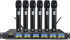 Proreck MX66 6-Channel UHF Wireless Microphone System for party picture
