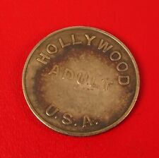 ANTIQUE HOLLYWOOD CALIFORNIA ADULT STRIP CLUB ? TOKEN RARE  picture