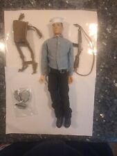 RARE Black Hair Vintage GI JOE 1960's Navy Action Sailor With Accessories picture