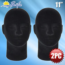 NEW Male FOAM black MANNEQUIN head display wig hat glasses 2pc picture