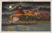 Hotel Del Coronado by Night, Coronado, California, Early Postcard, Unused picture